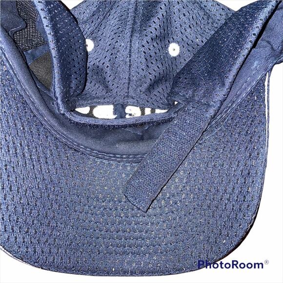 Blue Bell Creameries Homemade Ice Cream Navy Blue/White Mesh Adjustable Hat Cap - Picture 4 of 5